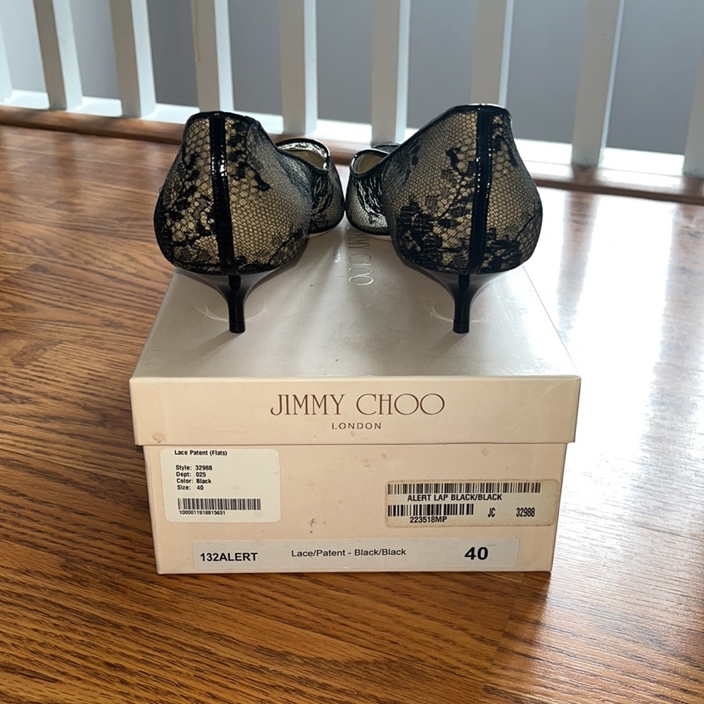 Jimmy Choo Lace Print Patent leather heels - Picture 3 of 4